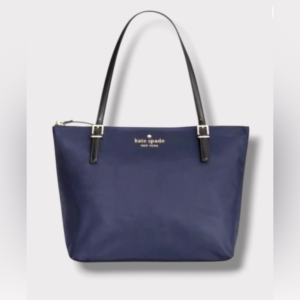 Kate Spade Navy Blue Watson Lane Maya Nylon Tote
